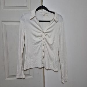 Madwell Cream Button-Down Shirt
